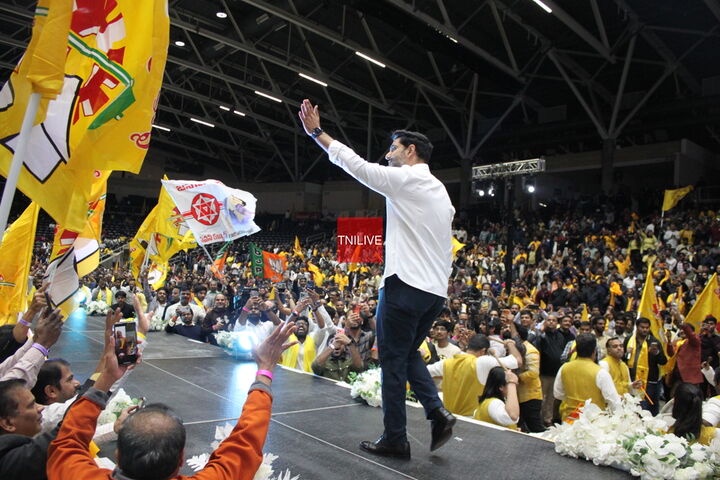 Nara Lokesh Dallas Telugu Diaspora Meeting Dec 2025 Gallery